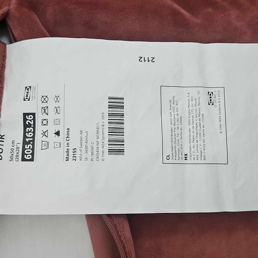 Ikea Dotir Plush Mauve Pink Faux Fur Velveteen Square Pillow - Picture 4 of 6